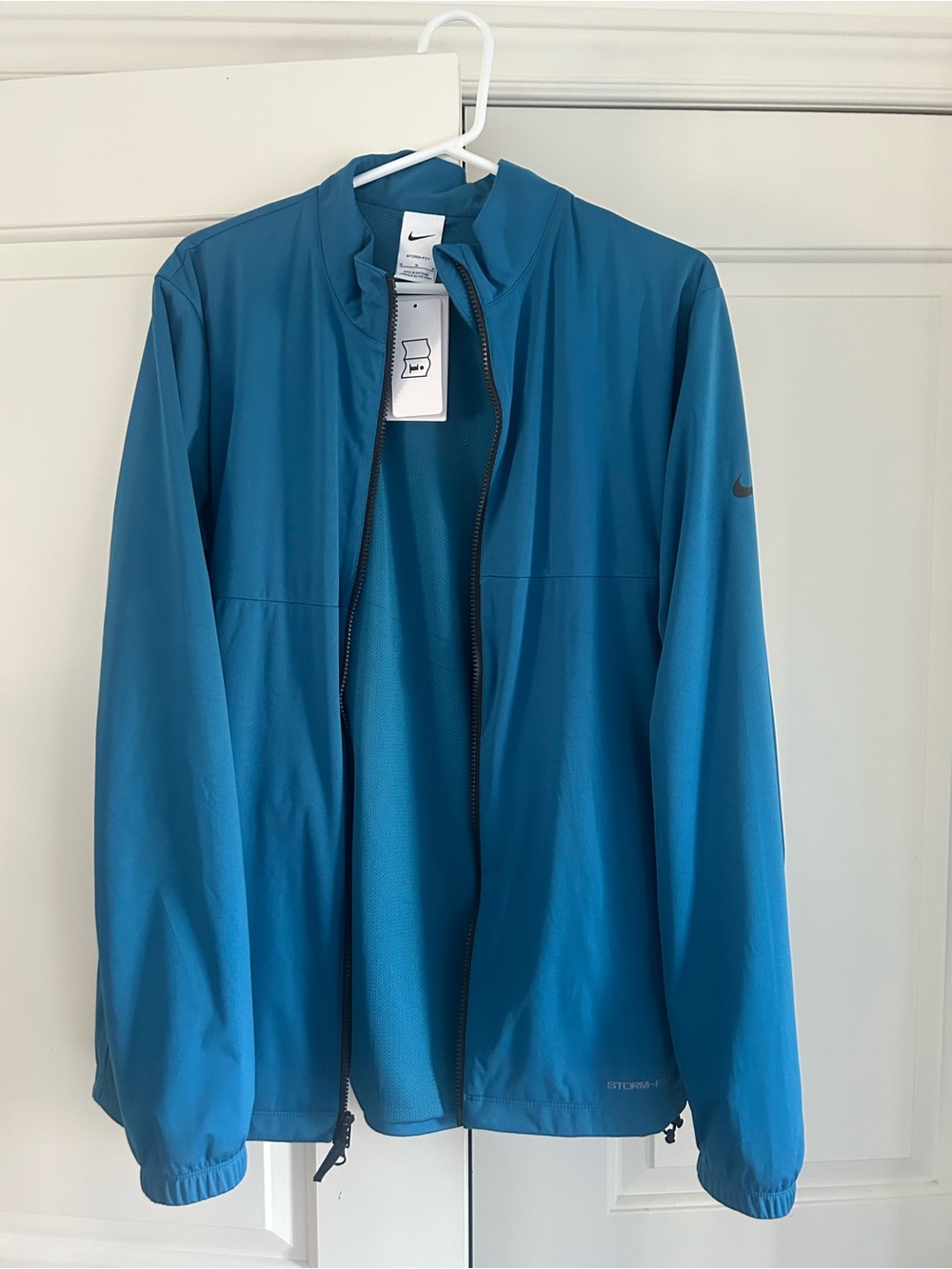 Nike Men's Teal Blue Lightweight Full-Zip Jacket